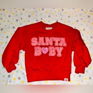 5T EUC cheeky plum Santa baby sweatshirt